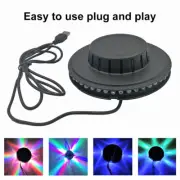 5W Voice-activated LED RGB Auto Rotating Sunflower USB Party Stage Disco Light