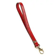 Replacement Red Wristlet Strap Leather KeyChain Hand Strap for Clutch Purse K...