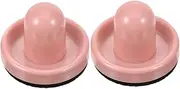 Happyyami Table Hockey Pusher Set for Ice Hockey Machine 2pcs Plastic Brush Attachments for Enhanced Performance
