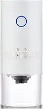 USB Electric Coffee Grinder Rechargeable Bean Grinder White One Size