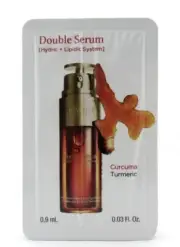 Clarins Double Serum Hydric+Lipidic System Curcuma Turmeric Sample 0.03oz