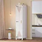 Bathroom Storage Cabinet Kitchen Pantry Adjustable Shelve Cupboard Corner Narrow