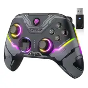 X15 PC Controller, Enhanced Wireless Bluetooth Controller for Windows PC, Android, Steam and Switch, Black