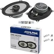 2 Speakers Compatible with Alpine SXE-4625S SXE 4625S 2-Way Coaxial 4 x 6 Inches 10 x 15 cm 100 x 150 mm 20 Watt RMS and 150 Watt Max for Car, Pair + 5 Free Stickers