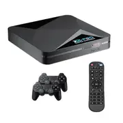 Super Console X2 Pro Retro Smart Game Console Box TV Box 4K HD Classic Video Game Console Game Box 64G EU PLUG Black