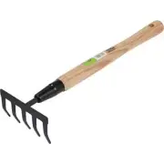 Best Garden 5 In. Steel Level Garden Rake (5-Tine) GT-9030 Best Garden GT-9030