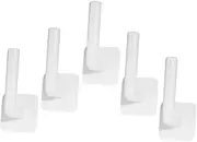 5pcs Nail- Wall Hooks Adhesive Wall Hangers Sticky Wall Hooks Self Adhesive Hook for Bathroom Wall Mount Hook Hanger Multi-use Wall Hooks Small Adhesive Hooks Wall Mount Hooks