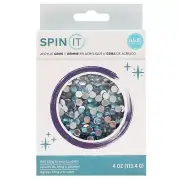 We R Memory Keepers Spin It Rhinestones Acrylic Gems 4oz Denim Blue 34006113
