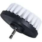White Electric Power Drill Brush 5 inch Drill Brush Cleaner Tile Tub Shower
