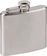 Haller Unisex's Flask Stainless Steel 120 cc, Silver
