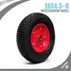16'' 4.5-8 Wheelbarrow Wheel 20mm Bore Bearing Cart Trolley Barrow Pneumatic New