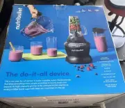 NutriBullet 1200 Watt Blender Combo with Single Serve Cups NBF50500 NEW In Box.