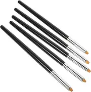 FOMIYES 5 Pcs Eyelash Shaping Brush Grip Tweezers Wands Eyeliner Gel Kit Gloss Clamp Applicator Curler Lash Lift Glue Brush Eyebrows Palette Lashes Tool Brushes Holder Refills Fiber Wool