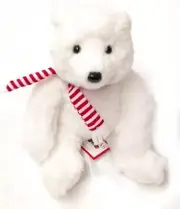 Small Miki Holiday Polar Bear 8 Inches