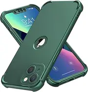 ORETECH Designed for iPhone 13 Mini Case with [2 x Tempered Glass Screen Protector] [Camera Protection] [Military Grade Protective] Full Body Shockproof Bumper Case for iPhone 13 Mini - Green