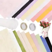 21 Sheets Flower Bouquet Wrapping Paper,Honeycomb Wrapping Paper Waterproof Flor