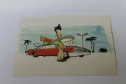 Tower Records Video Books Postcard Vtg Seth O. Forester California MCM Car Guy