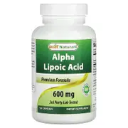 Best Naturals, Alpha Lipoic Acid, 600 mg, 120 Capsules