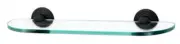 Alno A9050-18-BRZ Embassy Bath 18" Glass Shelf w/Brackets Bronze