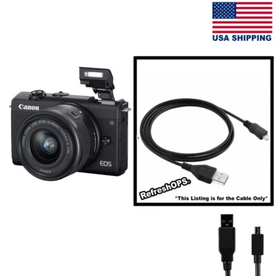 Canon EOS M200 SLR Digital Camera USB Cable Transfer Cord Replacement