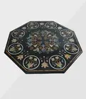 4' unique Marble dining center Table Top pietra dura Inlay side Coffee Table