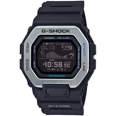 G-Shock G-Lide Tidal Connected GBX100-1 Black Silver Watch - Brand New