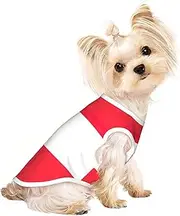 Austrian flag print Dog Shirts for Small Dogs Stretchy T-Shirts Lightweight Tank Top Sleeveless Striped Vest
