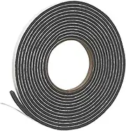 Frost King V212GH Vinyl Foam Self-Stick Tape, Moderate Compression, 3/8" Wide x 3/16" Tall x 17 ft. Long, Charcoal