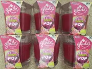 6 Glade BERRY POP CANDLES Strawberry Dewberry Lime Zest LIMITED EDITION 3.4oz