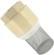 Brass Check valve with filter for pump 1/2 3/4 1 1-1/4 1-1/2 2 2-1/2 3 inch suction foot valve strainer no(DN15)