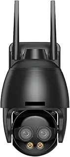 HD 8MP WIFI/4G SIM Card/POE Surveillance Camera 10X Digital Zoom AI Humanoid Detection Auto Tracking 2.8mm 8mm Dual Lens Camera(8MP WiFi Add 64G)