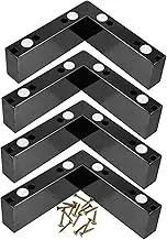 OSALADI 4 Pcs Furniture Iron Riser Pads Height Lift for Bed Couch Chair Table Desk Home Decor