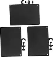 Ciieeo 3pcs Mic Storage Stand Abs Sound Card Tray Black Movable Sound Tray Microphone Mount Iron