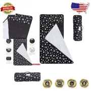 Lightweight Toddler Nap Mat with Pillow and Fleece Blanket - All-in-One Comfort