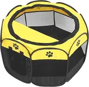 EXAOMBLE Extra Large Octagon Pet Tent Oxford Fabric Dog Playpen Cat House Versatile Indoor Outdoor Use Spacious Comfortable for Multiple Pets Stylish Design