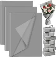 60 Sheets Grey Tissue Paper Bulk, PLULON Gift Wrapping Tissue Paper for Packagin