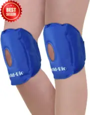 2-Pack Knee Ice Packs Reusable Gel Cold Wrap for Pain Relief Injury Post-Surgery