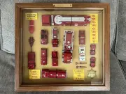 Midgetoy Founders Set: Fire Engine, Ladder Truck, Ambulance, Police: Early 1960s