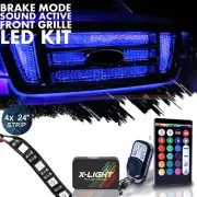 Pro X-LIGHT Front Grille LED Strips Kit for Car with Remote Wireless Capability