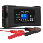 HTRC 36V/18A 48V/13A Car Battery Charger for Golf Cart EZGO TXT Club AGM LiFePO4 PB Lithium Lead Acid Battery Repair EU