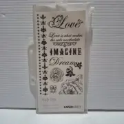 Kaisercraft "Devonshire Collection" - Rub Ons black & White - Scrapbook