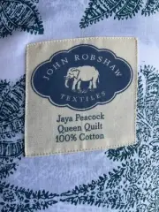 John Robshaw Queen Quilt in Jaya Peacock - New with tags