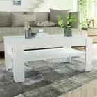 NNEVL Coffee Table Chipboard 110x65x48 cm White