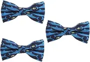 [LIFKOME] 3pcs Elegant Boys and Girls Bow Ties Polyester Printed Cravats Adjustable Bowties for Men Boys Versatile Accessories