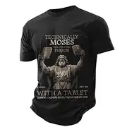Men's Letter Quotes Sayings T Shirt Tee Top 100% Cotton Short Sleeve Graphic Shirt Black Army Green Dark Blue Comfortable Tee Street Sports Outdoor Fashion De