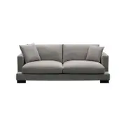 Royalty 3 Seater Sofa Fabric Uplholstered Lounge Couch - Grey