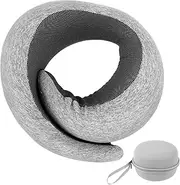 [CCJZBCAU] Travel Neck Pillow for Travel, Portable Airplane Pillow with Removable Cover, 360° Supportive Travel Airplane Pillow for Flight Car Train, Portable Pillows for Airplane, Cars, Office