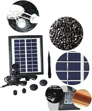 FONDOTIN 2.8W Solar Fountain Pump with Heads for Different Water Patterns for Bath Aquarium Garden Decoration and Hydroponic Systems