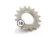 MICHE Kit Pinion 18d Pista Fixed Gear Replacement 1/8+ Support Threaded Scatt