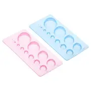 4pcs 7x3" Paper Quilling Template Board Half Ball Dome Mold Tool Craft Blue Pink